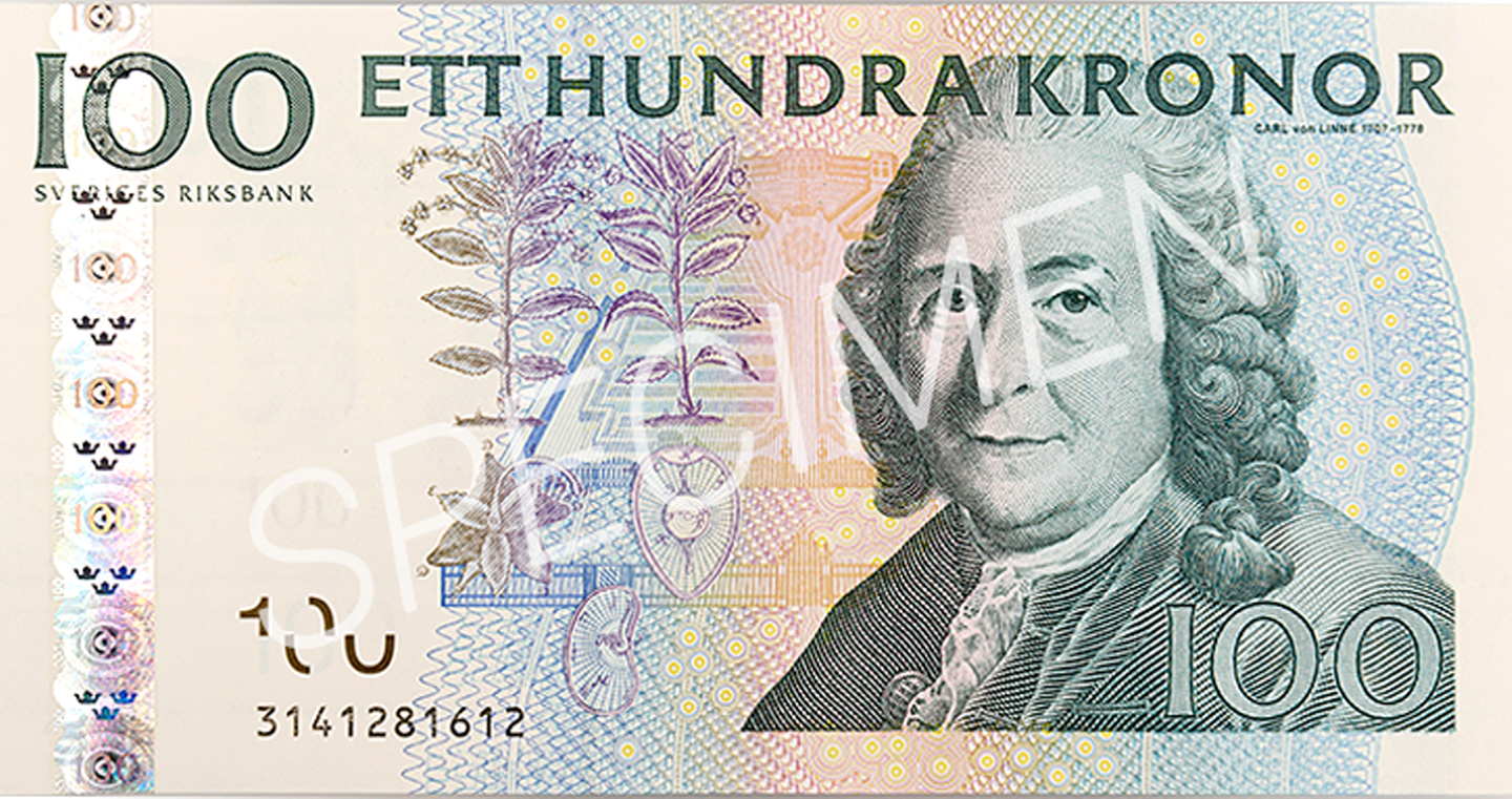 Ogiltig 100-kronorssedel, framsida)