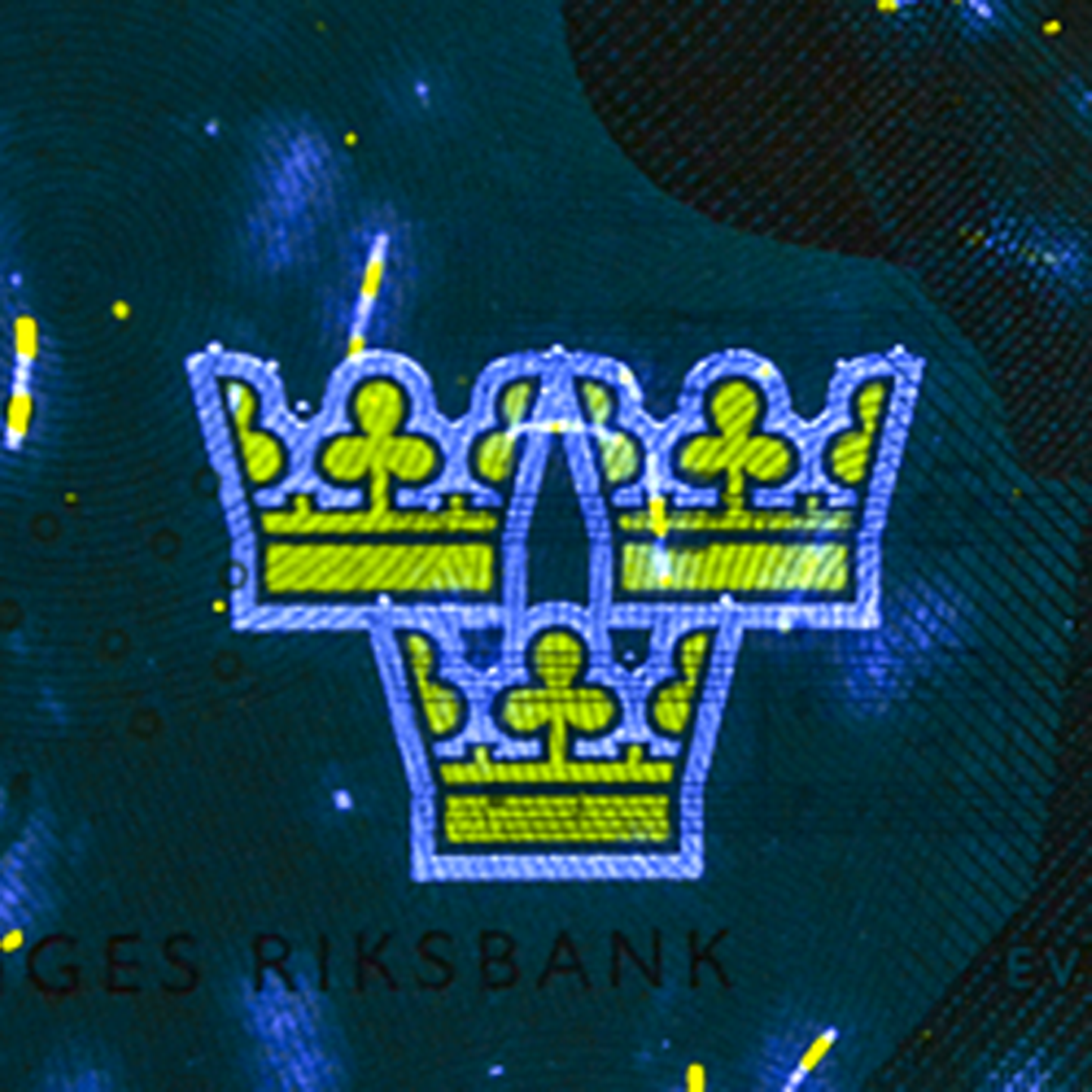 200-kronorssedel UV-bild fram)