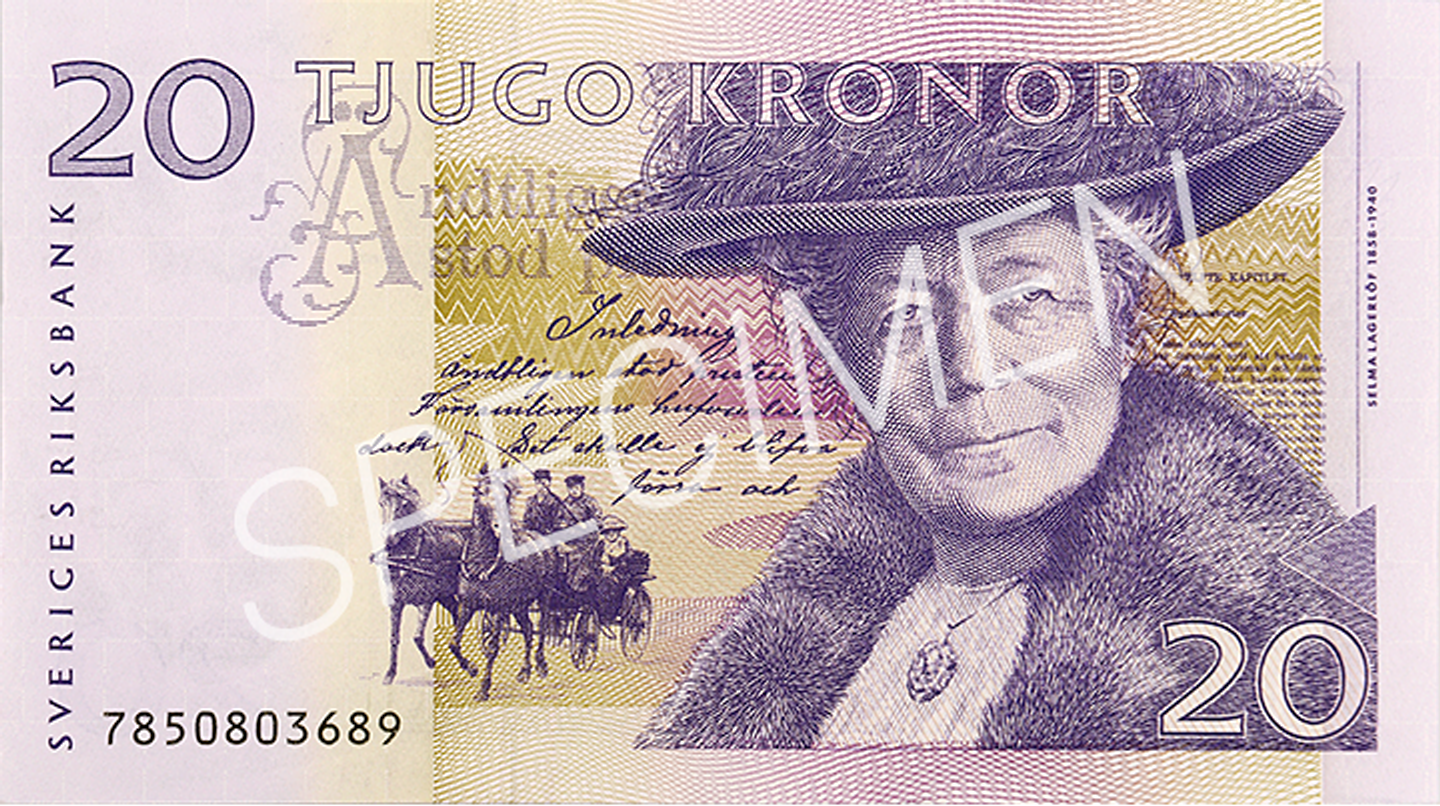 Ogiltig 20-kronorssedel, framsida)