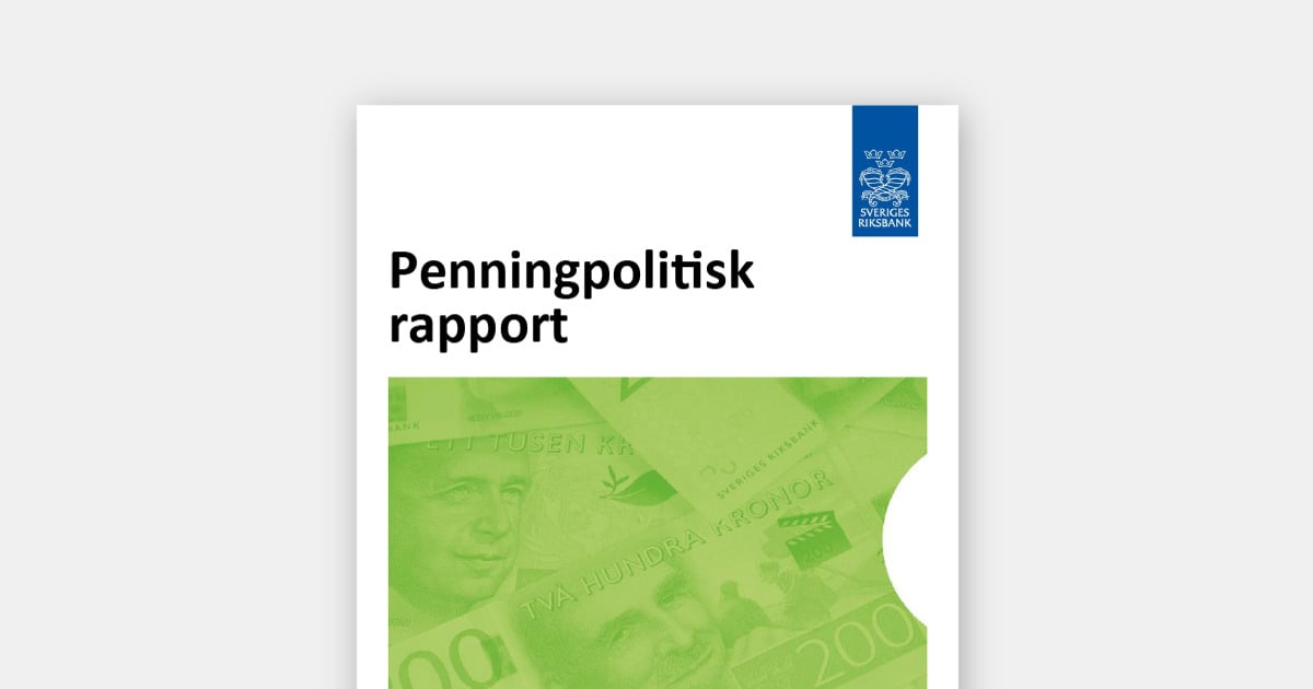 Omslag Penningpolitisk rapport