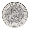 200-kronors minnesmynt från 1995, baksida.