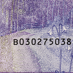 20-kronorssedel motiv skogsväg bak