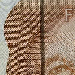 50-kronorssedel säkerhetstråd fram