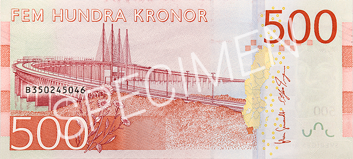 500-kronorssedel baksida