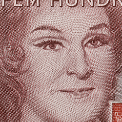 500-kronorssedel porträtt av BirgittNilsson fram