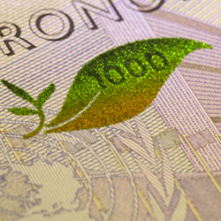 1000-kronorssedel färgskiftande bild fram