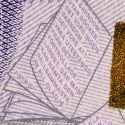 20-kronorssedel minitext en barndom fram