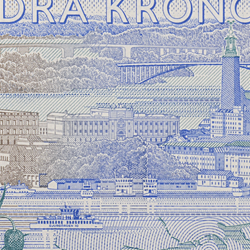 100-kronorssedel motiv Stockholm bak
