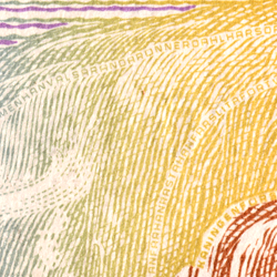 50-kronorssedel minitext klippor fram