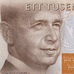 Del av 1000-kronorssedel