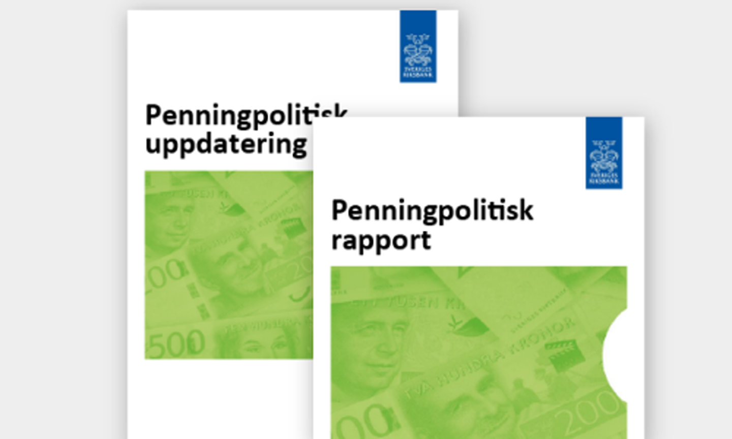 Omslag Penningpolitisk rapport och uppdatering