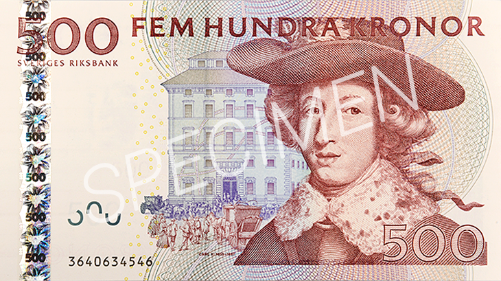 Ogiltig 500-kronorssedel, framsida