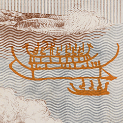 50-kronorssedel motiv hällristning bak