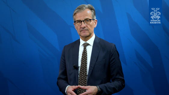 Erik Thedéen: "Styrräntan sänks med 0,25 procentenheter till 3,75 procent"