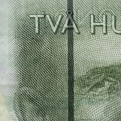 200-krona banknote security thread front