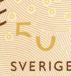 50-kronorssedel genomsiktsbild bak